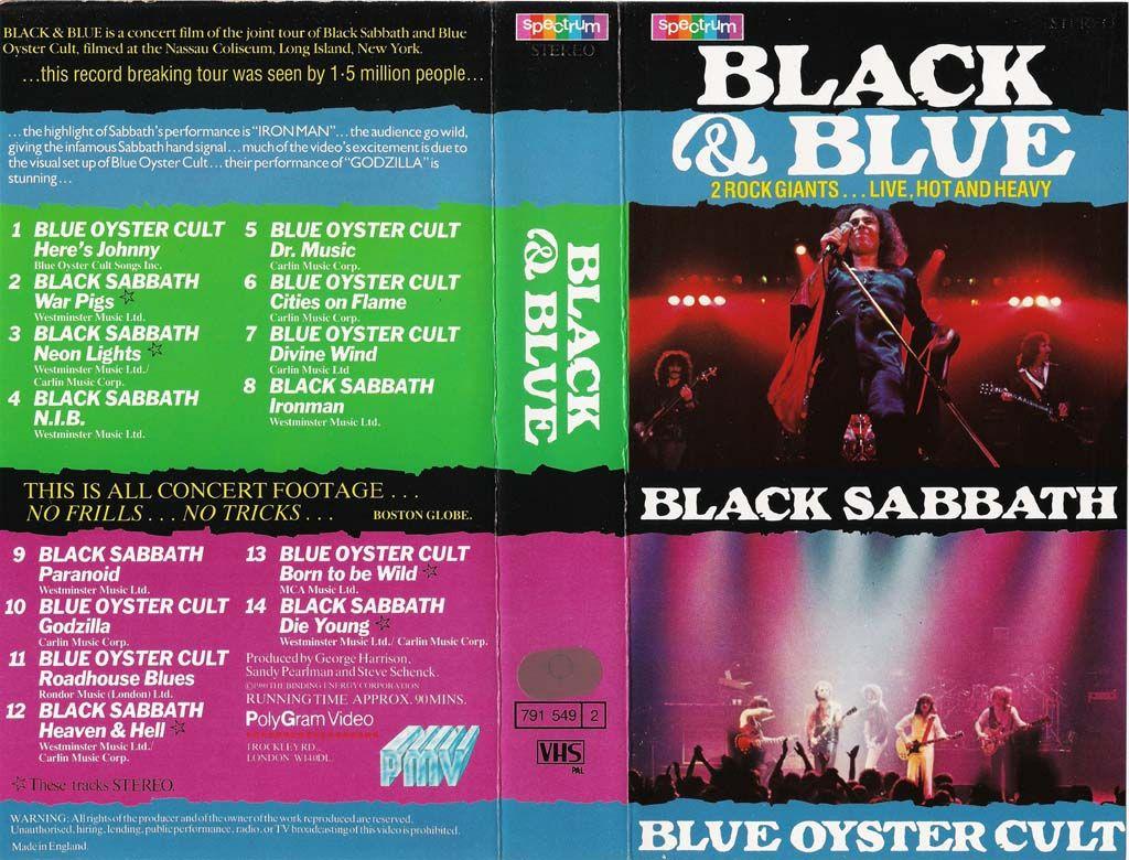 Profilový obrázek - Black & Blue: Black Sabbath & Blue Oyster Cult Live  VHS