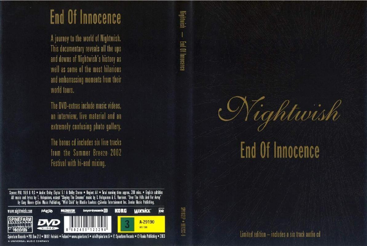 Profilový obrázek - End Of Innocence DVD