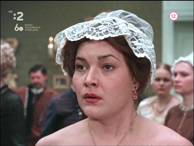 Alexandra Záborská v minisérii "Alžbetin dvor" (1986)