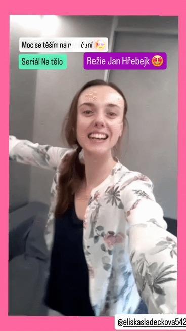 Eliška Sládečková,  2025, natáčení pro Českou televizi,  režie Jan Hřebejk 