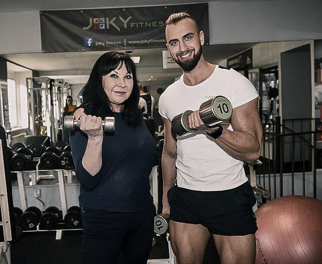 Pavel na tréninku s Dádou Patrasovou