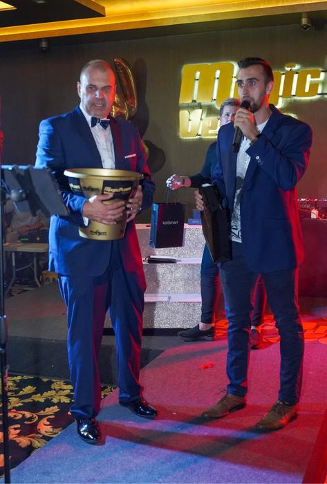 Petr Rychlý a Pavel Šalitroš při předávání cen.