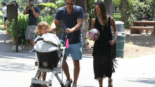 Jessica Alba s rodinou