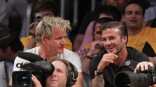 David Beckham si chce otevřít restauraci s Gordonem Ramsaym Gordon Ramsay a David Beckham