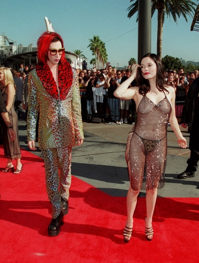 Rose McGowan a Marylin Manson v roce 1988