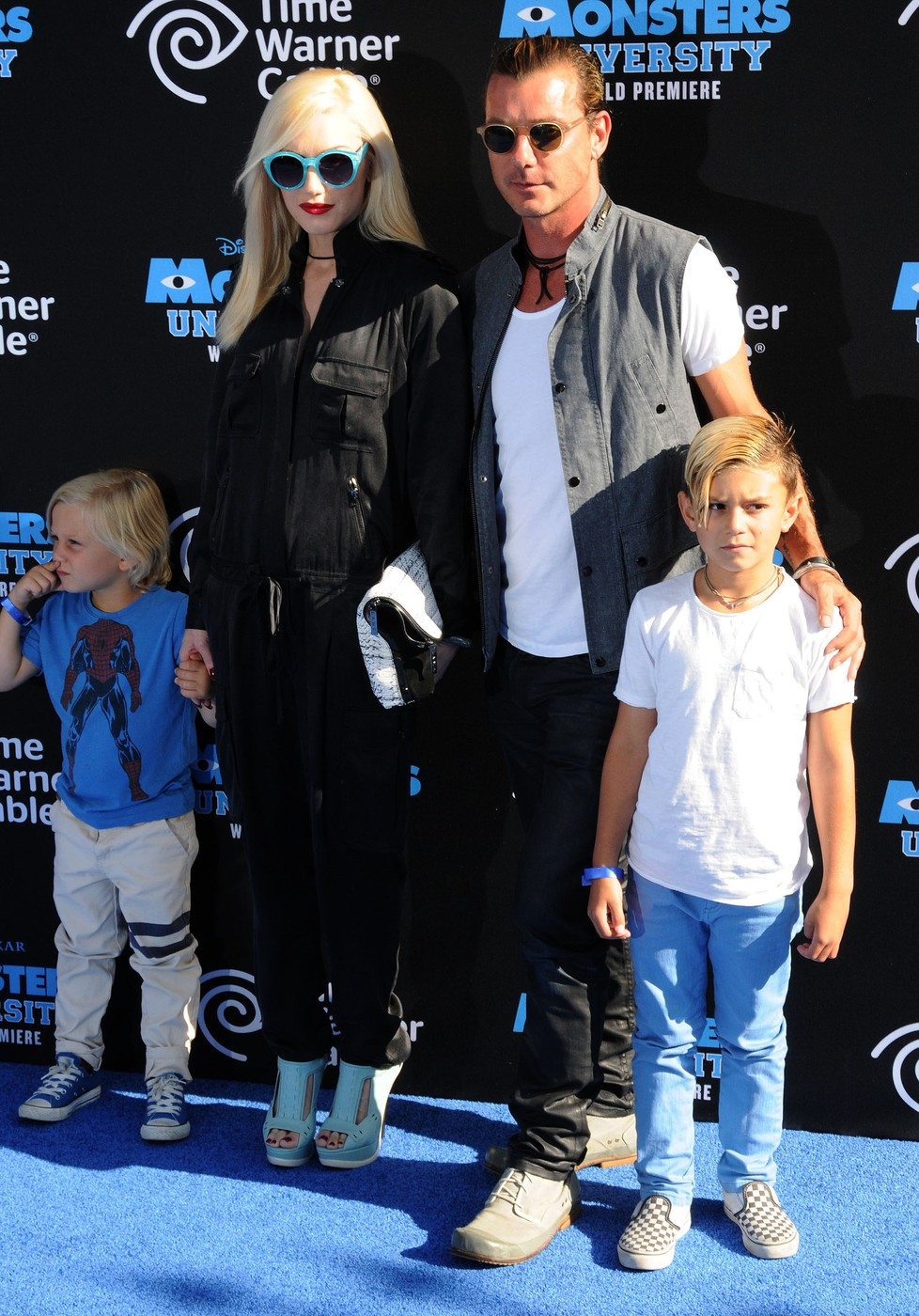 Gwen Stefani s rodinou