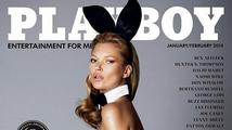 Krásná Kate Moss ozdobila výroční obálku časopisu Playboy