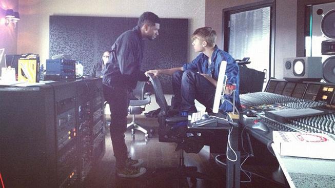 Usher a Justin Bieber
