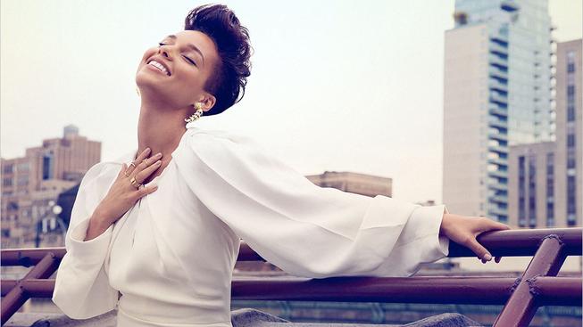 Alicia Keys nafotila těhotenský akt