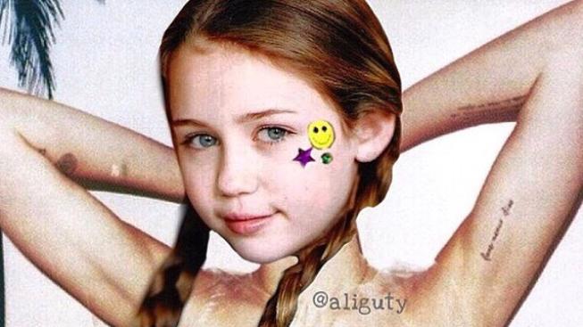 Miley Cyrus na svém Instagramu vystavila perverzní fotokoláže