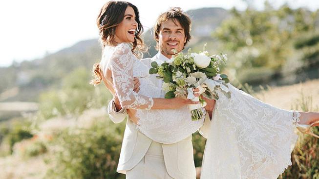 Konečně! Oficiální svatební fotografie Iana Somerhaldera a Nikki Reed jsou tady