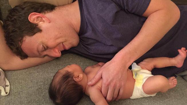 Mark Zuckerberg se svojí dcerou