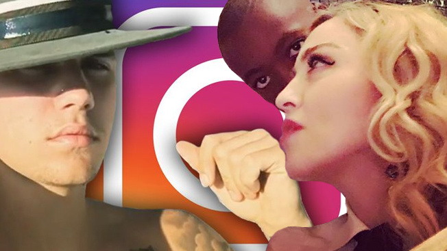 Zmatky kolem Bieberova instagramového účtu a narozeninová oslava Madonny