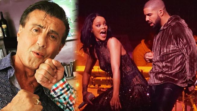 Stallone nepřímo dementoval zvěsti o své smrti, Rihanna dál flirtuje s Drakem