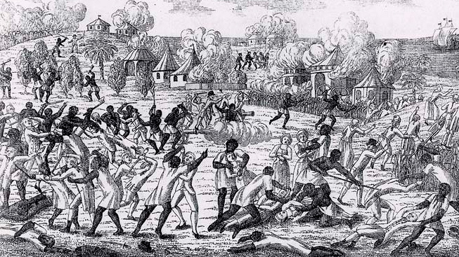 Násilnosti proti bělochům a mesticům během vzpoury otroků v roce 1791