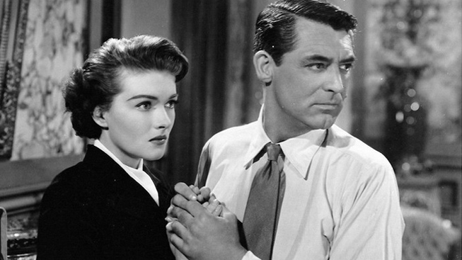Cary Grant a Paula Raymond, film Crisis