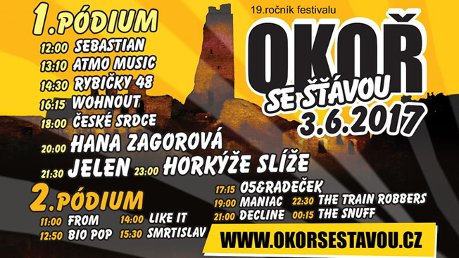 19. ročník festivalu Okoř se šťávou již tuto sobotu!