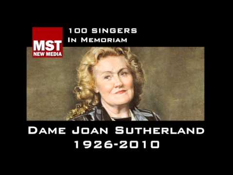 Profilový obrázek - 100 Singers - In Memoriam: DAME JOAN SUTHERLAND
