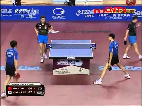 Profilový obrázek - 2012 Qatar Open (md-f) MA Lin / XU Xin - KIM Dong Hyun / LEE Jung Woo [Full Match|Chinese Version]