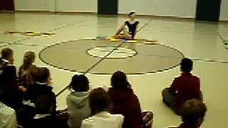 Alisa Matthews (International Yoga Champion) at the St. Joseph's School in Dallas, TX