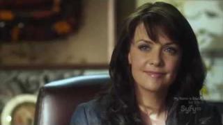 Amanda Tapping and her baby blue eyes