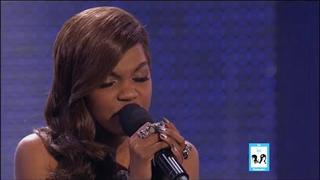 China Anne McClain as Rihanna on Sing Your Face Off