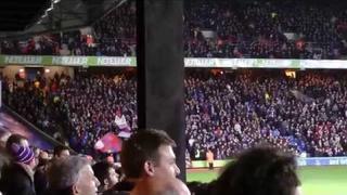 Crystal Palace Fans Singing "Glad All Over"