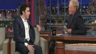 Full Sacha Baron Cohen Interview on Letterman - Part 1