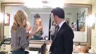 Kevin Jonas y Danielle Deleasa en LIVE! with Kelly - Kelly's Fashion Finder