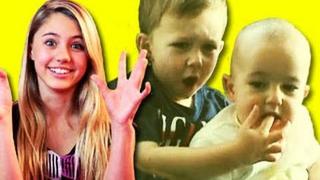 KIDS REACT TO VIRAL VIDEOS #5 (Charlie Bit My Finger, Golden Voice Homeless Man, Double Dream Hands)