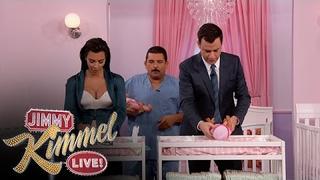 Kim Kardashian vs. Jimmy Kimmel - Diaper Changing Contest