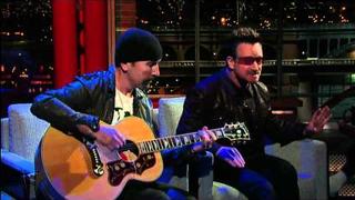 U2's Bono & The Edge Perform "Stuck In a Moment" on David Letterman