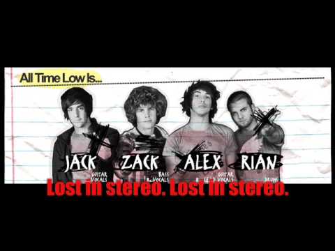 Profilový obrázek - All Time Low- Lost In Stereo [Lyrics]