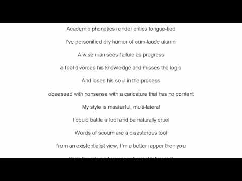Profilový obrázek - Canibus - Poet Laureate II (w/ lyrics)