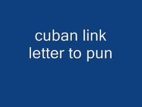 Profilový obrázek - cuban link letter to pun