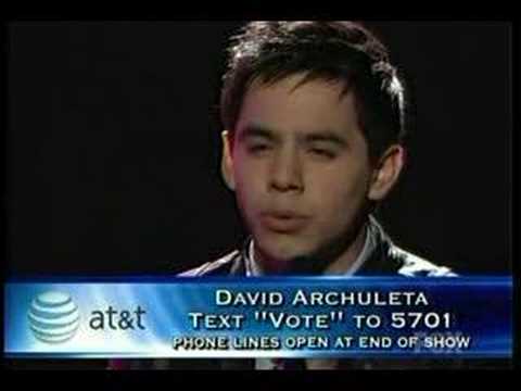 Profilový obrázek - David Archuleta  American Idol And So It Goes by Billy Joel