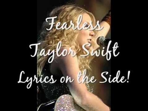 Profilový obrázek - Fearless Lyrics Taylor Swift