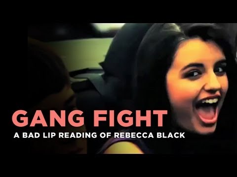 Profilový obrázek - "Gang Fight" -- Rebecca Black, as interpreted by a bad lip reader