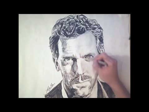 Profilový obrázek - House MD (Hugh Laurie) Portrait Speed drawing