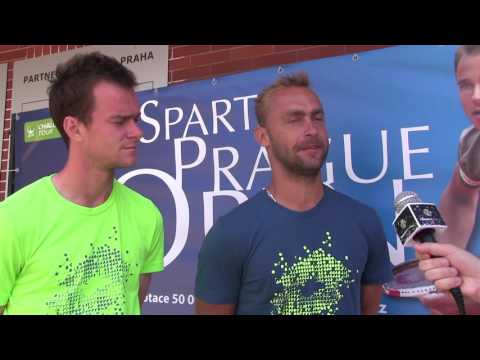 Profilový obrázek - Jan Šátral a Roman Jebavý po postupu do 2. kola čtyřhry na Sparta Prague Open