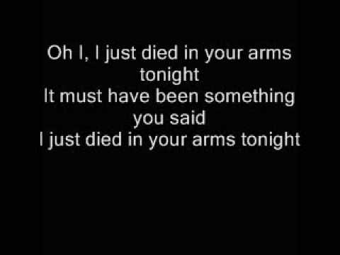 Profilový obrázek - Just Died in your arms Lyrics
