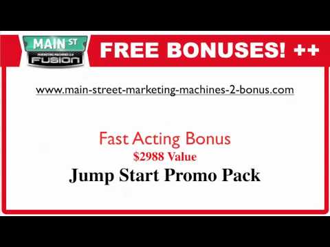 Profilový obrázek - Main Street Marketing Machines 2 Bonus FREE IPAD2 - Fusion