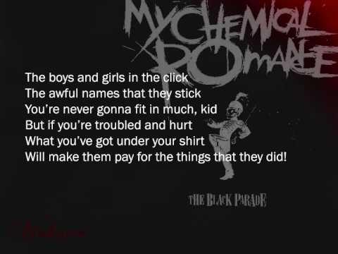 Profilový obrázek - My Chemical Romance - Teenagers (lyrics)