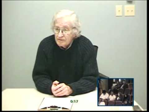 Profilový obrázek - Noam Chomsky video conference interview w/ University of Bahrain students 1 of 3