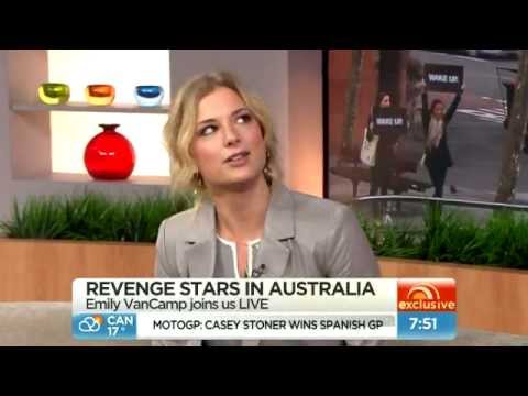 Profilový obrázek - Revenge star Emily VanCamp - Sunrise interview - Australia