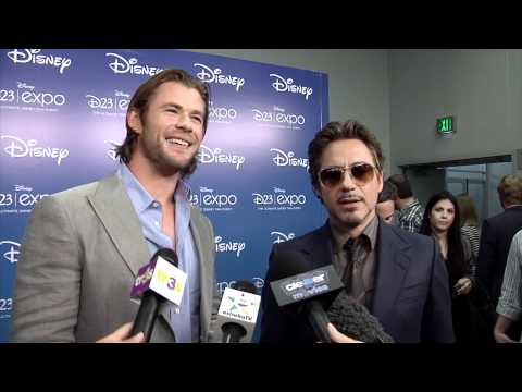 Profilový obrázek - Robert Downey Jr. & Chris Hemsworth Talk 'The Avengers' At Disney D23 Expo