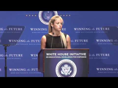 Profilový obrázek - Shakira's Speech at the swearing-in Ceremony for the White House Initiative on Ed. Exc for Hispanics