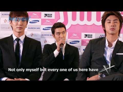 Profilový obrázek - SMTown LA Press Conference (Part 4) Super Junior's Leeteuk & Siwon, TRAX (English sub) - heyyaa! HD