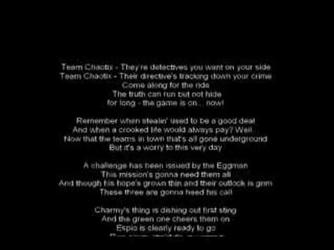 Profilový obrázek - Team chaotix lyrics